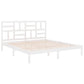 Bedframe Massief Hout Wit 200X200 Cm