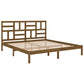 Bedframe Massief Hout Honingbruin 200X200 Cm