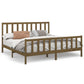 Bedframe Massief Grenenhout Honingbruin 200X200 Cm