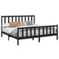 Bedframe Massief Grenenhout Zwart 200X200 Cm