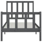 Bedframe Massief Hout Grijs 90X200 Cm
