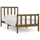 Bedframe Massief Hout Honingbruin 90X200 Cm
