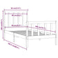 Bedframe Massief Hout Honingbruin 90X200 Cm