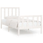 Bedframe Massief Hout Wit 100X200 Cm