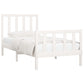 Bedframe Massief Hout Wit 100X200 Cm