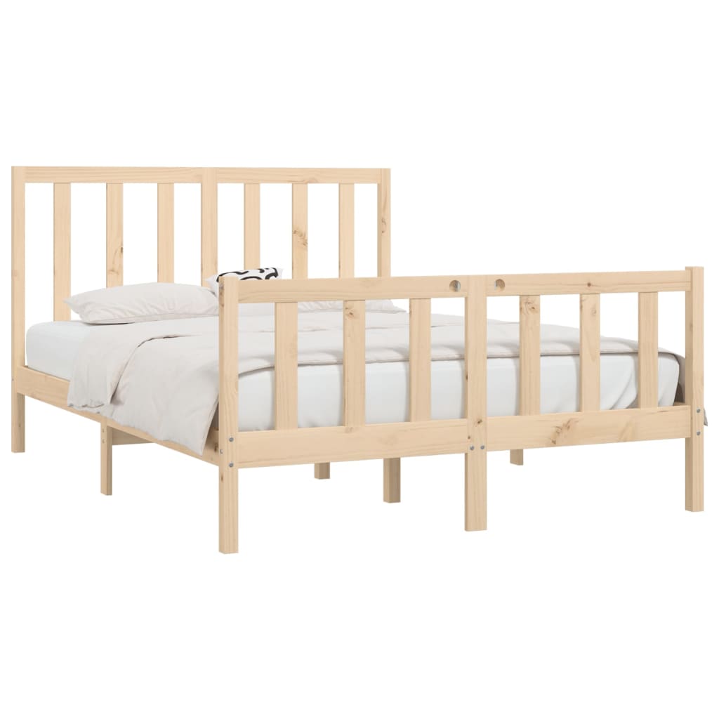 Bedframe Massief Hout 120X200 Cm