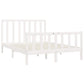 Bedframe Massief Hout Wit 120X200 Cm