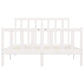 Bedframe Massief Hout Wit 120X200 Cm