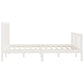 Bedframe Massief Hout Wit 120X200 Cm