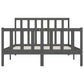 Bedframe Massief Hout Grijs 120X200 Cm