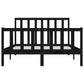 Bedframe Massief Hout Zwart 120X200 Cm