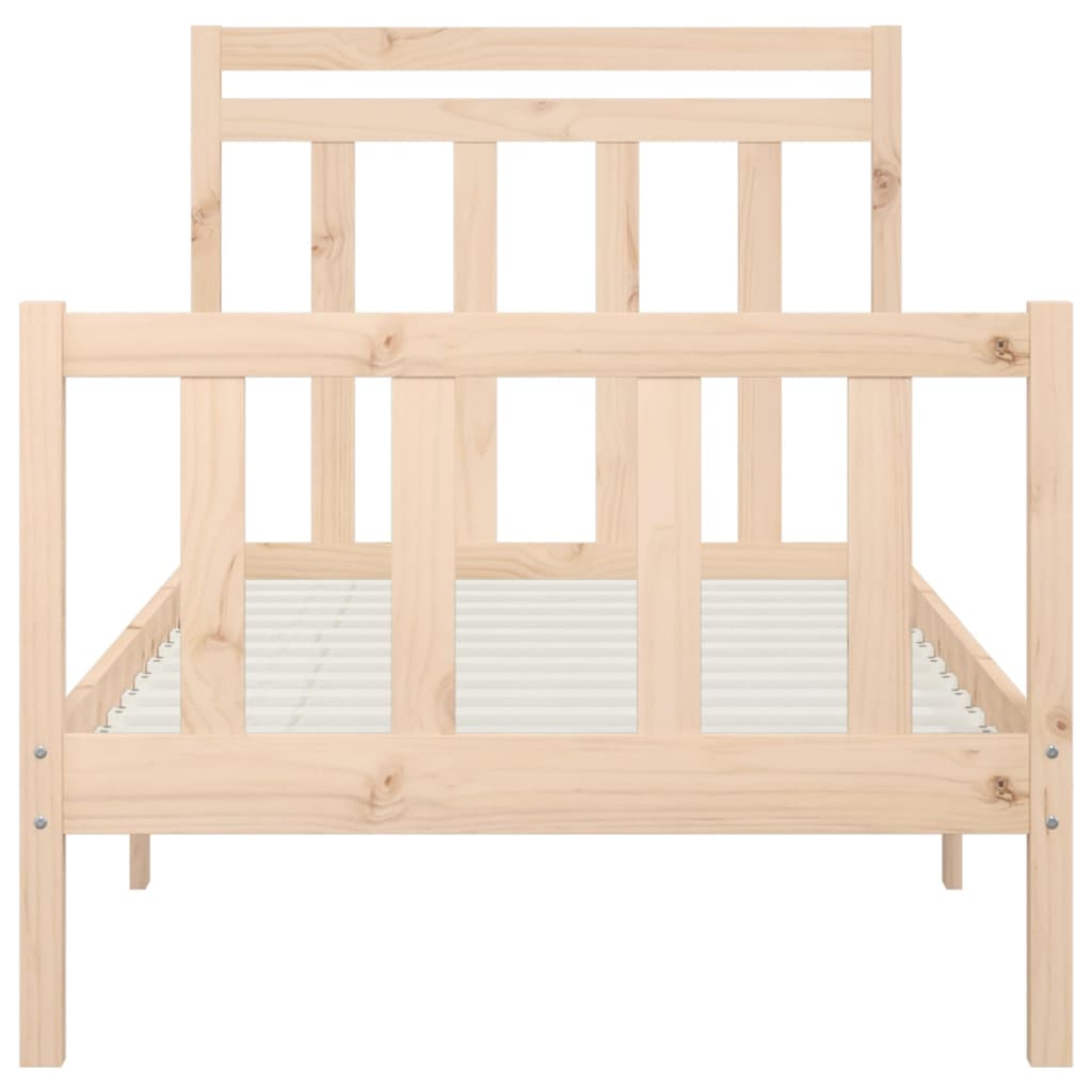 Bedframe Massief Grenenhout 90X200 Cm