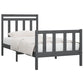 Bedframe Massief Grenenhout Grijs 90X200 Cm