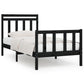 Bedframe Massief Grenenhout Zwart 90X200 Cm