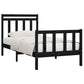 Bedframe Massief Grenenhout Zwart 90X200 Cm