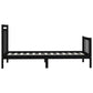 Bedframe Massief Grenenhout Zwart 90X200 Cm