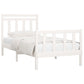 Bedframe Massief Grenenhout Wit 100X200 Cm