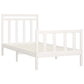 Bedframe Massief Grenenhout Wit 100X200 Cm