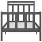 Bedframe Massief Grenenhout Grijs 100X200 Cm