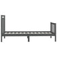 Bedframe Massief Grenenhout Grijs 100X200 Cm