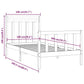 Bedframe Massief Grenenhout Grijs 100X200 Cm