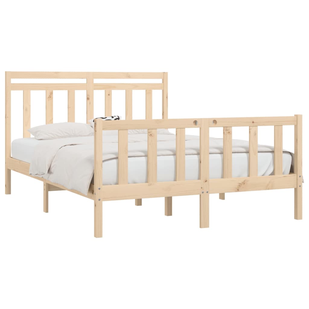 Bedframe Massief Grenenhout 120X200 Cm