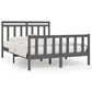 Bedframe Massief Grenenhout Grijs 140X200 Cm