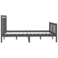 Bedframe Massief Grenenhout Grijs 140X200 Cm