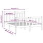 Bedframe Massief Grenenhout Honingbruin 140X200 Cm
