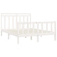 Bedframe Massief Grenenhout Wit 160X200 Cm