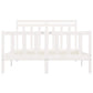 Bedframe Massief Grenenhout Wit 160X200 Cm