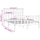 Bedframe Massief Grenenhout Wit 160X200 Cm