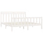 Bedframe Massief Grenenhout Wit 180X200 Cm 6Ft Super King