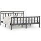 Bedframe Massief Grenenhout Grijs 200X200 Cm