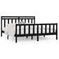 Bedframe Massief Grenenhout Zwart 200X200 Cm