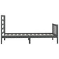 Bedframe Massief Grenenhout Grijs 90X200 Cm