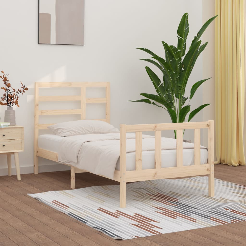 Bedframe Massief Grenenhout 100X200 Cm