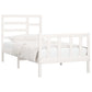 Bedframe Massief Grenenhout Wit 100X200 Cm