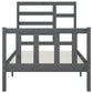 Bedframe Massief Grenenhout Grijs 100X200 Cm