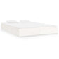 Bedframe Massief Hout Wit 150X200 Cm 5Ft King Size