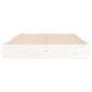 Bedframe Massief Hout Wit 140X200 Cm