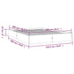 Bedframe Massief Hout Wit 140X200 Cm