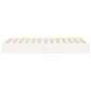 Bedframe Massief Hout Wit 100X200 Cm