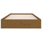Bedframe Massief Hout Honingbruin 100X200 Cm