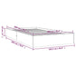 Bedframe Massief Hout Honingbruin 100X200 Cm