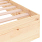 Bedframe Massief Hout 90X200 Cm