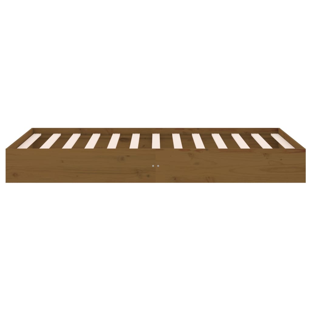 Bedframe Massief Hout Honingbruin 90X200 Cm