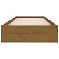 Bedframe Massief Hout Honingbruin 75X190 Cm 2Ft6 Small Single