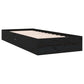Bedframe Massief Hout Zwart 75X190 Cm 2Ft6 Small Single