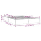 Bedframe Massief Hout Wit 120X190 Cm 4Ft Small Double
